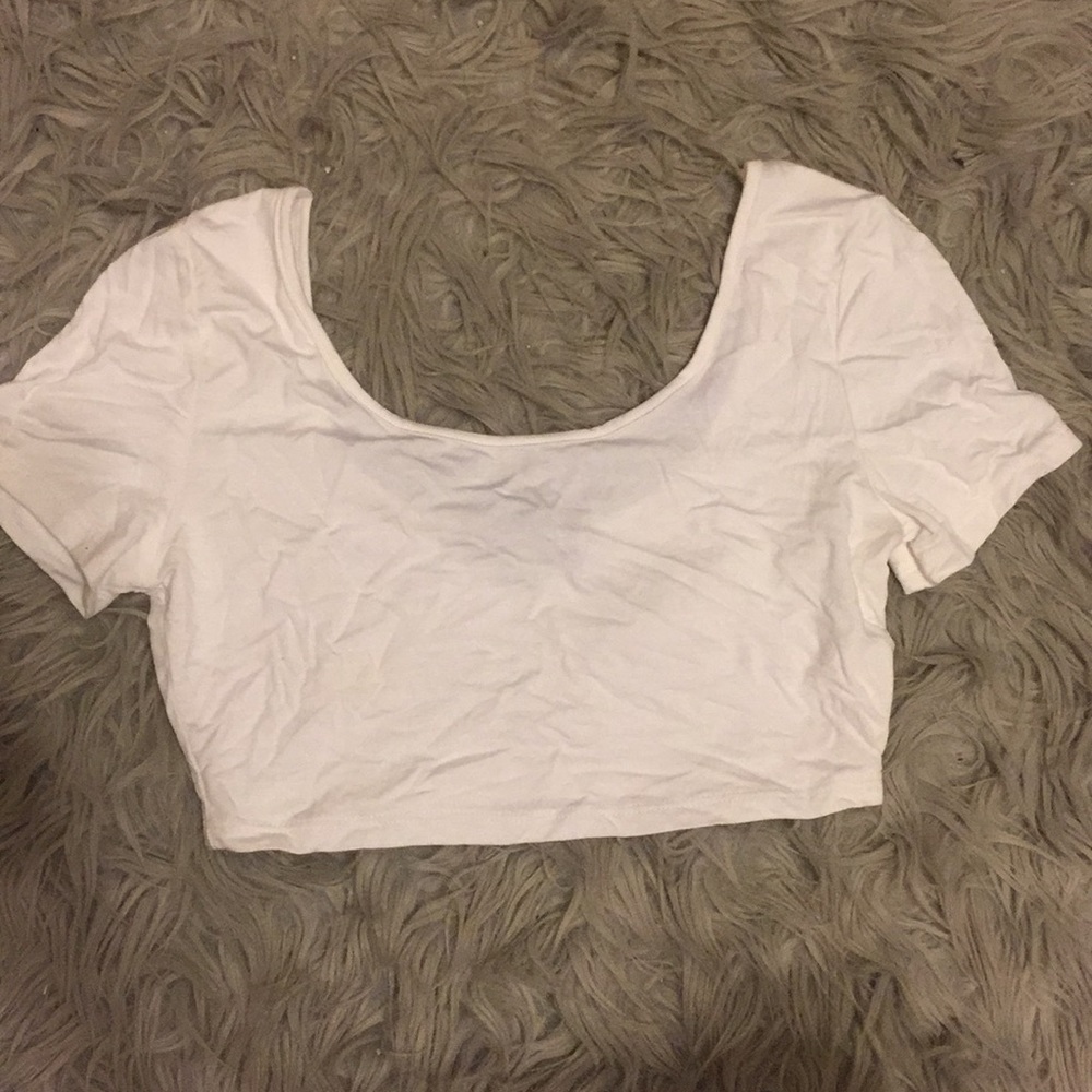 White crop top